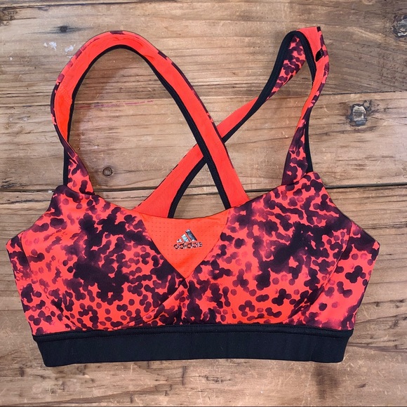 adidas Other - Adidas Red Sports Bra Size Small